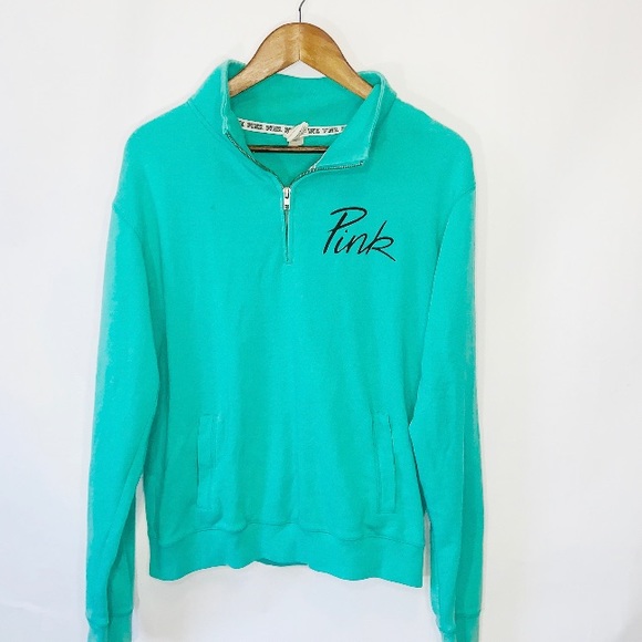 PINK Victoria's Secret Tops - Victoria Secret Pink quarter zip sweatshirt